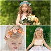 VEGCOO Pack of 5 Wedding Rose Flower Crown Headband, Simulation