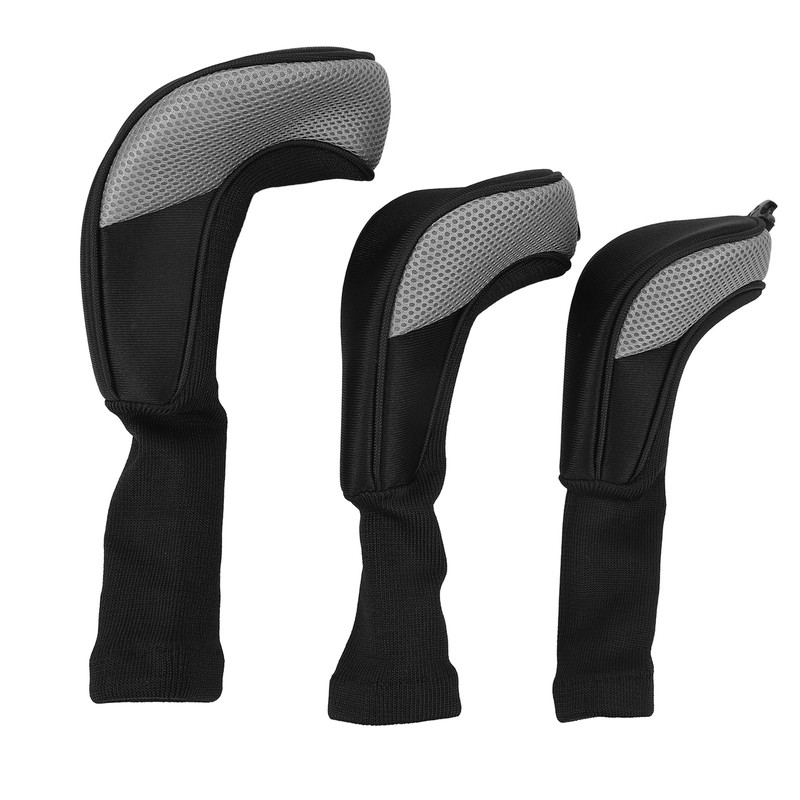 3Pcs Golf Club Head Covers 1 3/5 UT Breathable Mesh