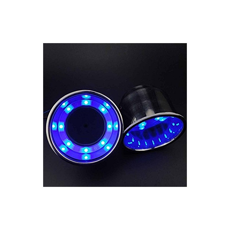 ZONADA 12V LED Stainless Steel Cup Drink Holder 2PCS Blue