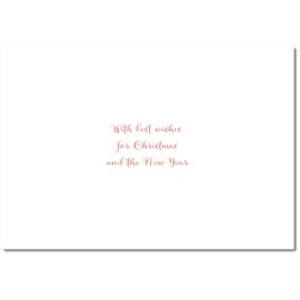 doodlecards Friend Christmas Card Festive Lamp Medium Size Christmas Card for Friend with Plain Envelope
