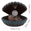 Incense Holder European Style Shell Shape LED Lamp Backflow Aromatherapy
