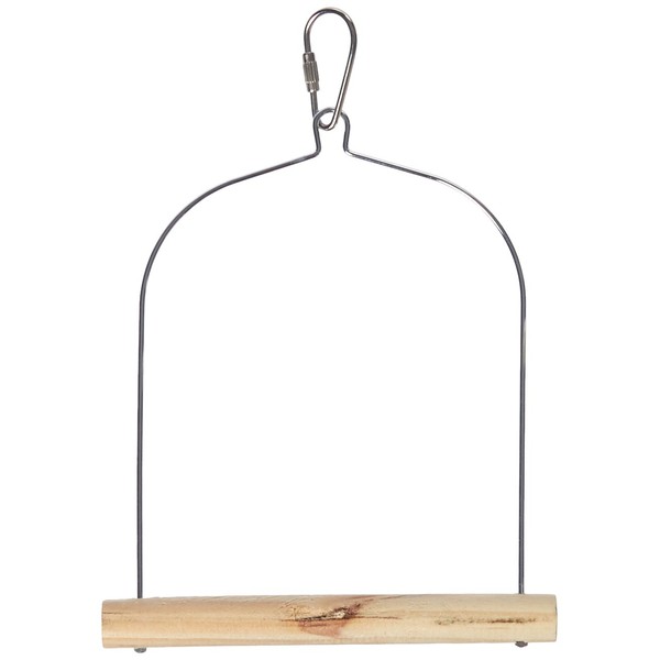 Prevue Pet Products BPV389 Natural Wood Birdie Basics Birch/Wire Swing, 5 by 7-Inch