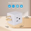 3 Outlet Wall Adapter,Multi Plug Wall Outlet Extender,3 Prong Plug
