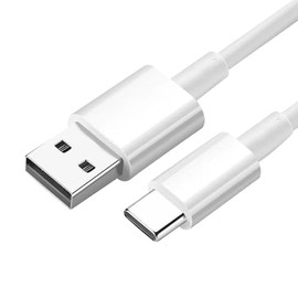 PlayHot Cable [ 1.6 ft ], USB A to USB C Cable Handheld Fan (White)