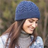 Soft women's alpaca hat made from 100% alpaca wool in