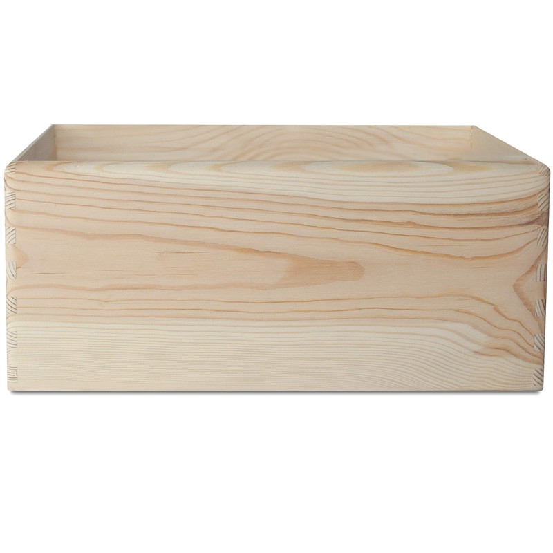 Creative Deco Large Wooden Crate Fruit Box Basket 30 x