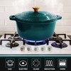 MUELLER HOME 4.5 QT Enameled Cast Iron Dutch Oven, Heavy-Duty