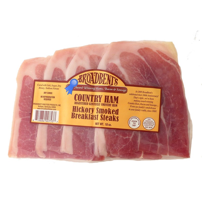 Julia's Pantry Premium 1# Hickory Smoked Country Ham Center Steak,