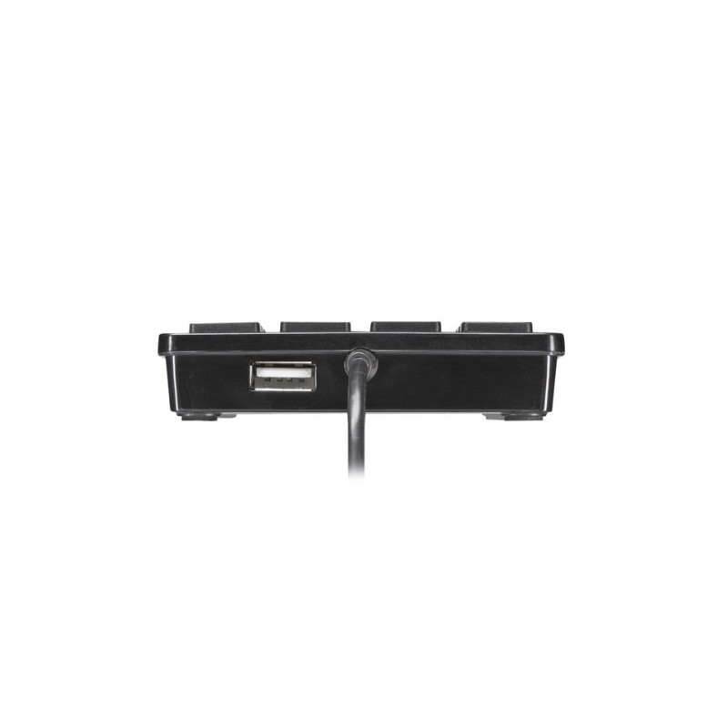 Sanwa Supply NT-18UH2BK Numeric Keypad with USB 2.0 Hub, Black
