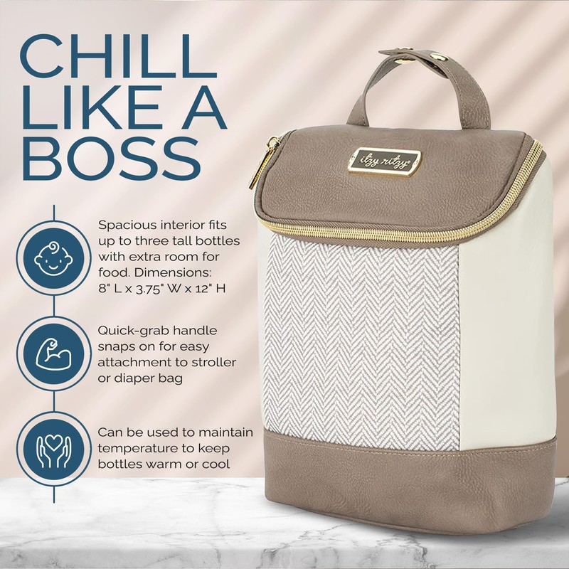 Itzy Ritzy Insulated Bottle Bag – Keeps Bottles Warm or
