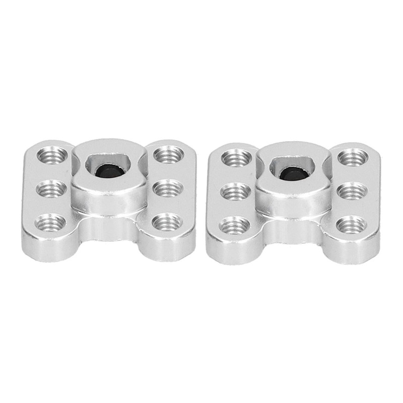 2Pcs Flange Shaft Coupling Aluminium Alloy 6mm D Hole Light