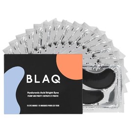 Máscara de carbón activado para debajo de los ojos con hidrogel de BLAQ  Deshinchable ojos y círculos oscuros, natural hidratante y anti arrugas,...  