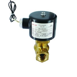 Brass Electric Solenoid Valve, 1/2'' AC110V Steam Solenoid Valve, High Temperature Resistance Normally Closed Electric Valve for Steam, Water, Oil, Fuel