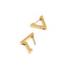 SINGULARU - Pirámide Earrings - Stainless Steel Earrings with 18
