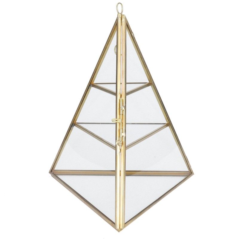 Jewelry Storage Rack Pyramid Shape 3 Layers Decorative Display Stand