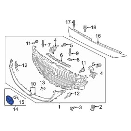 Mazda OE For Mazda CX-5 2016-2021 Mazda KA0G51730 Front Grille Emblem