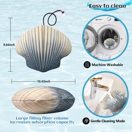 enttgo Hot Tub Scum Absorber for Spa Hot Tub,Hot Tub Sponge Scum Absorber.Spa Sponges for Hot Tub Cleaner Reusable.Hot Tub Skimmer,Hot Tub Oil Scum Absorber,Scum Balls for Spas Hot Tub,1 Pack