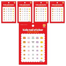 April Nail Kids Nail Stickers, A005K, 5 pieces / 에이프릴네일 키즈 네일 스티커, A005K, 5개