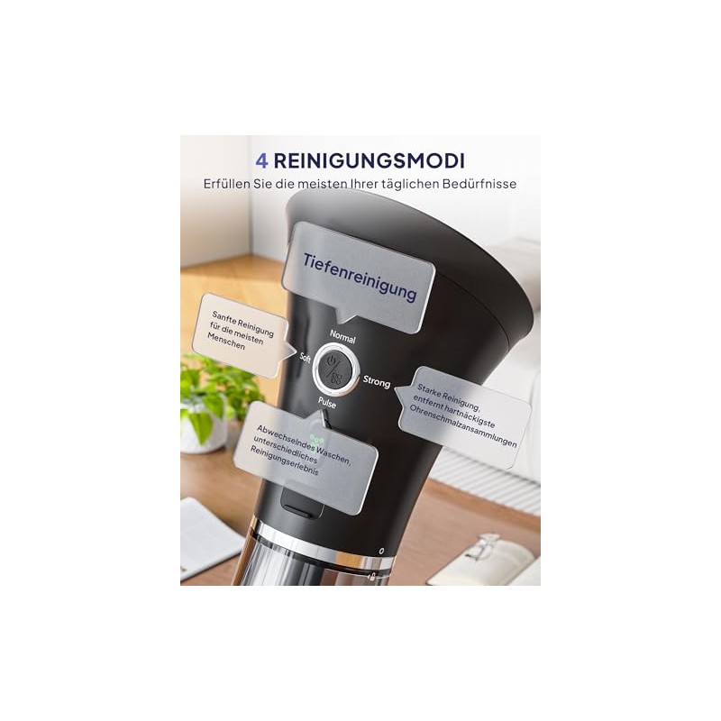 KAUGIC Electric Ear Washer with Double Tank - Smart Temperature
