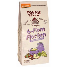 Bauckhof Six Grain Flakes (500 g) - Organic