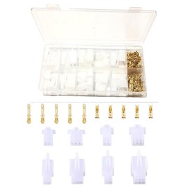 Audiophan Coupler Connector 110 Type Flat Terminal Set 2 Poles 3 Pole 4 Pole 6 Pin 9 Poles Flat Terminal 2.8mm Male Female Wiring Connection Car Motorcycle Speaker Terminal with Lock 300pcs