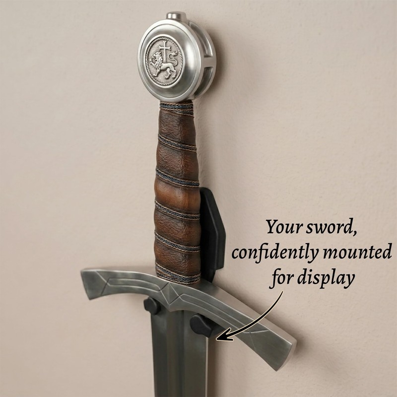 Mythrojan Metal Single Sword Wall Mount - 4 Inch Vertical