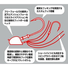 Eco Gear Oval Tenya L Hook No. 8 Orange Mat