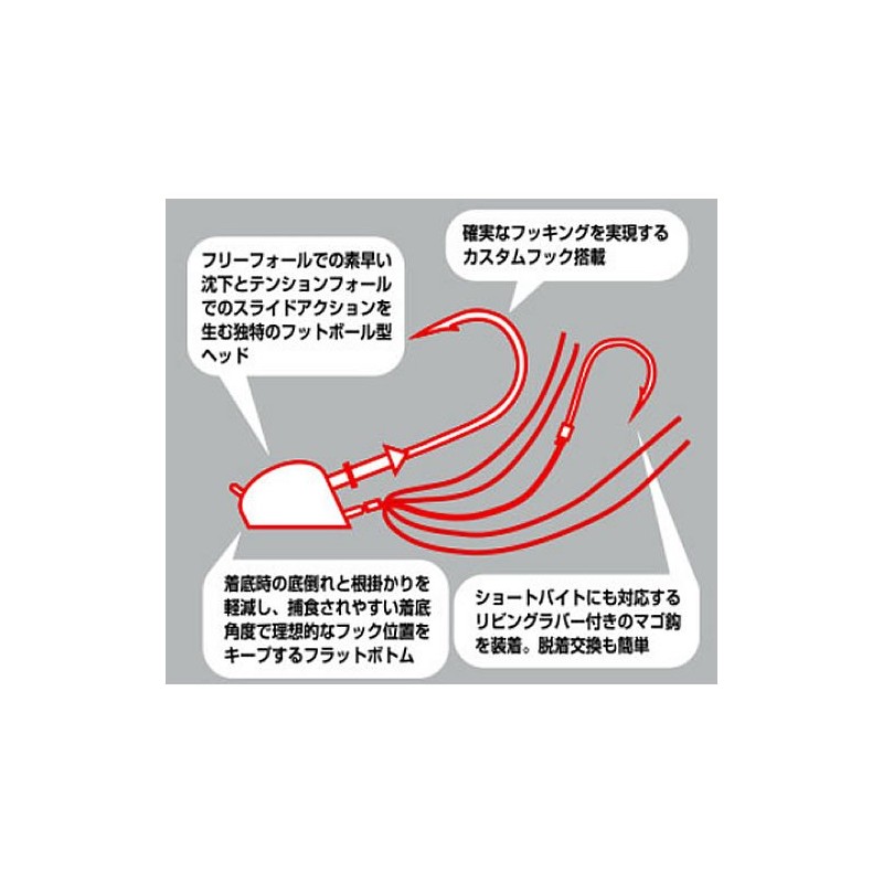 Eco Gear Oval Tenya L Hook No. 8 Orange Mat
