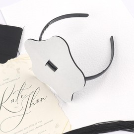 Graduation Cap Headband, Five-petaled Flowers Design Firm Anti-Fall HairBand for Graduation Hat, Hat Accessories for Graduates, Students, Women