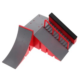 Abaodam Skateboarding Venue Props Fingerboard Kicker Ramp Obstacle Skatepark Set Finger Skateboard Ramp Fingerboard Ramps Fingerboards Park for Playing Skateboard Park Obstacle Finger Skateboard