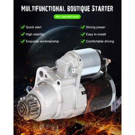 SCITOO Starter Motor 19163 for Nissan for Altima 2.5L 2013-2018 for Nissan for Rogue 2.5L 2014-2018 12V 1.4kW CCW 13-Tooth Pinion PMGR