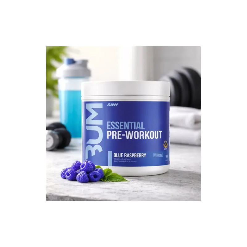 Cbum Essential Raw Nutrition 30 Servicios Blue Raspberry
