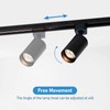 Hiiglxii Plug in Track Lighting with Power Cord, 4-Light LED