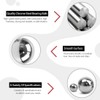 Hilitchi 500 Pcs 11 Size SAE Precision Bearing Steel Ball