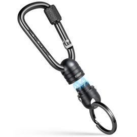 TISUR Magnetic Releaser for Fishing, Load Capacity 44.1 lbs (20 kg), Locking Function, Magnet, Strong Quick Release, Key Chain, Magnetic Joints, Hanging Small Items, Fall Prevention, Outdoor