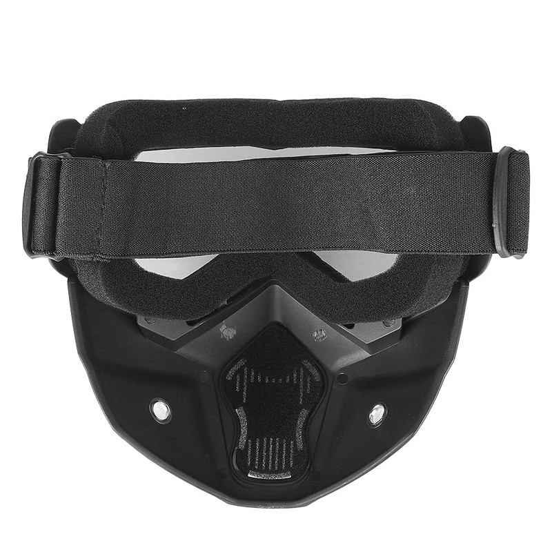 Motorcycle Goggles with Mask Outdoor Riding Cycling Removable Protective Goggles