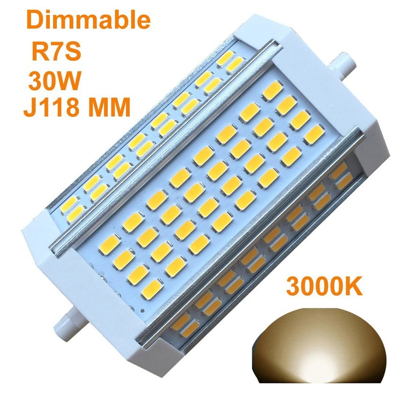 R7S LED J118 118mm Dimmable Bulb 30W Warm Light 3000k