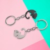 2 Pcs Cat Keychain, Matching Cute Keychain Couple Gifts, Keychain
