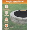 Ardier 20" Wooden-Handle Fire Pit Lid for Pits up to