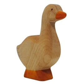 HolzWald - 2276 - Birds, Goose, Standing, Wood, Handmade, 9.1 cm x 8.1 cm x 2.5 cm