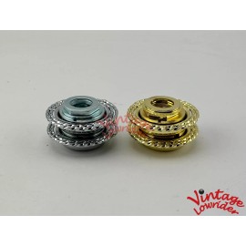 Vintage Lowrider DOUBLE TWIST COMPLETE 24 1PIECE TPI CRANK BOTTOM BRACKET CRUISER/LOWRID - Gold