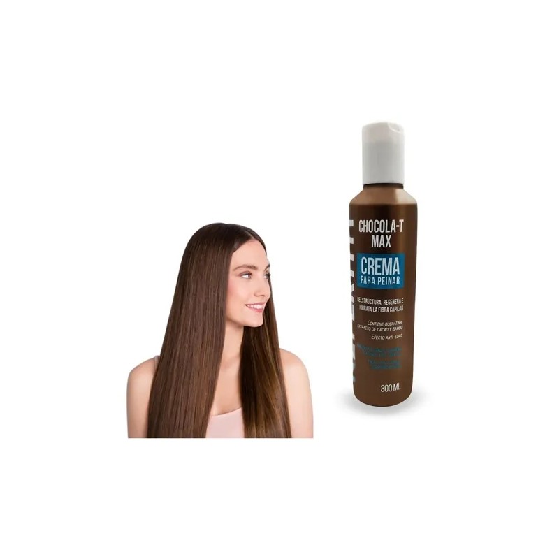 Crema Para Peinar Nefertiti Hidratación Chocola-t Max 300 Ml