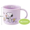 Skater KE4AAG-A Antibacterial Cup, 6.8 fl oz (200 ml), Snoopy
