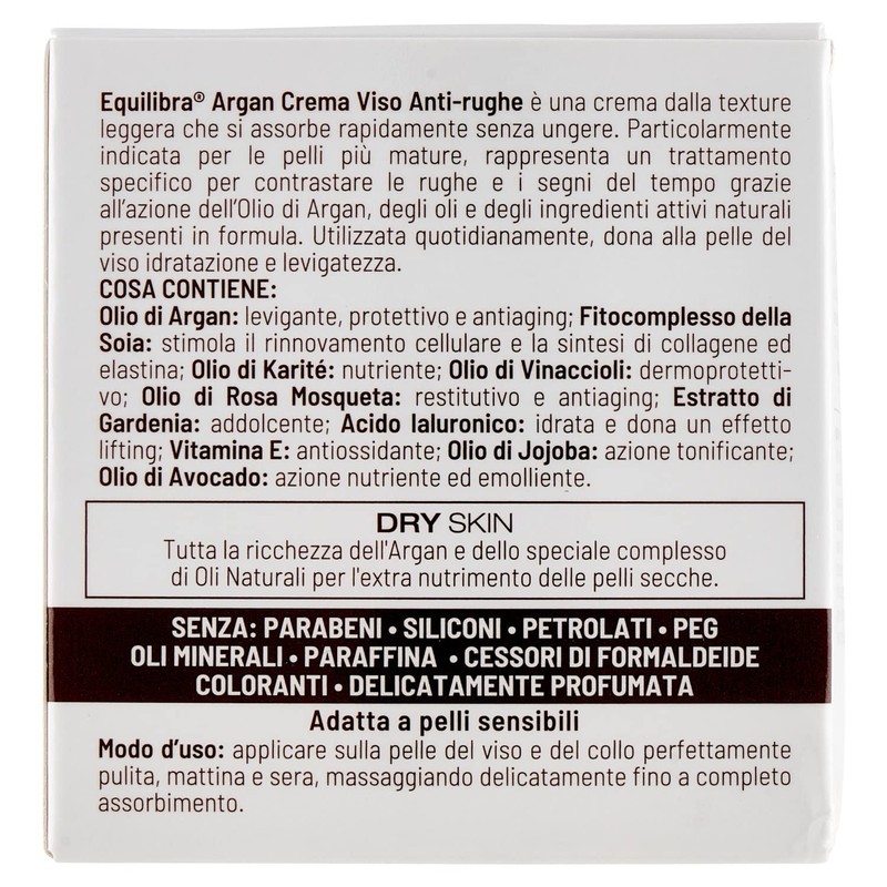 EQUILIBRA Face Anti-Wrinkle 50 ml Argan - Face Care