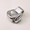 Chrome Mirror Mount Clamp for 1" Handlebars with 5/16" Mounting