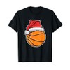 Basketballer Xmas Christmas Basketball Trainer T-Shirt, black