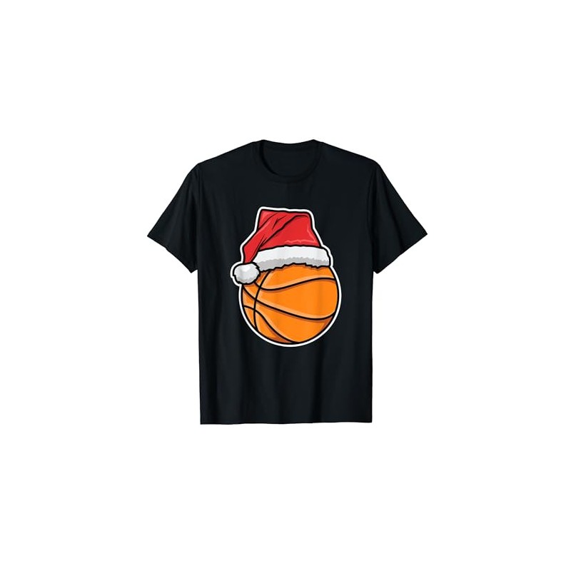 Basketballer Xmas Christmas Basketball Trainer T-Shirt, black