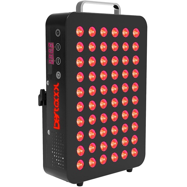 Bestqool Red Light Therapy Device for Body, Face. Near Infrared Light 660nm 850nm, Dual Chip Clinical Grade 60 LEDs. High Power Panel for Recovery, Improve Sleep, Skin Health, Pain Relief, 100W.