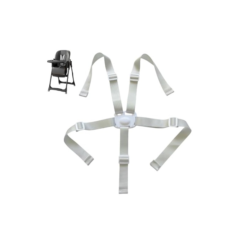 High Chair Straps Replacement,Universal 5 Point High Chair Harness Straps
