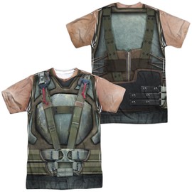 Popfunk Dark Knight Rises Bane Costume Unisex Adult Sublimated Costume T-Shirt (Front/Back), 2X-Large, Multicolor